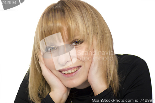 Image of Young happy woman