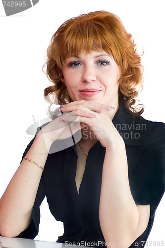 Image of redhead woman