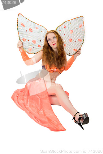 Image of Woman Butterfly
