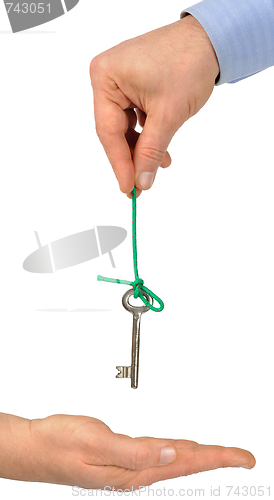 Image of Hands with Key