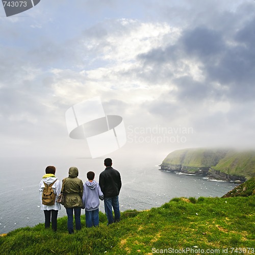 Image of Family visiting Cape St. Mary's Ecological Bird Sanctuary in Newfoundland
