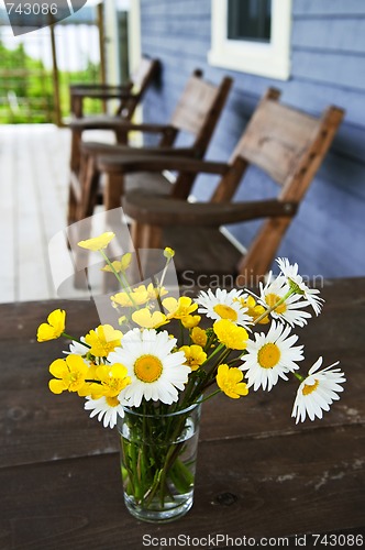 Image of Wildflowers bouquet at cottage