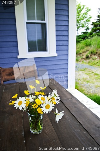 Image of Wildflowers bouquet at cottage