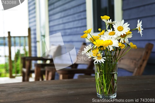 Image of Wildflowers bouquet at cottage