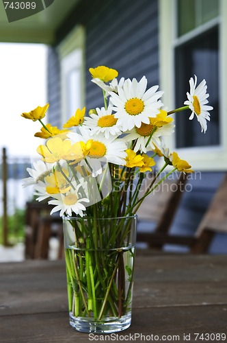 Image of Wildflowers bouquet at cottage