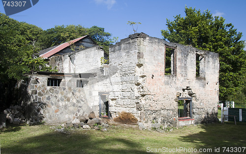 Image of old sugar mill industry bequia svg