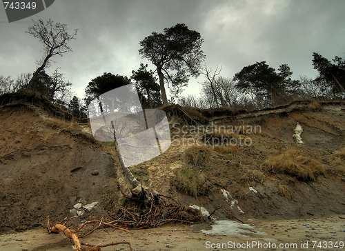 Image of Baltic coast after storm