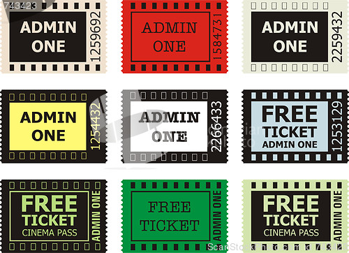 Image of Admit One Cinema Ticket 