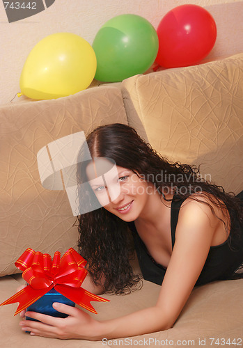 Image of woman with presents