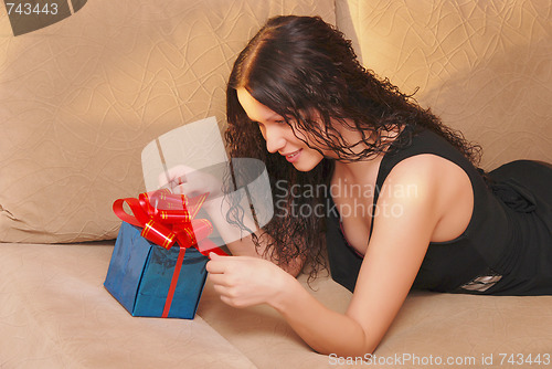 Image of woman with presents