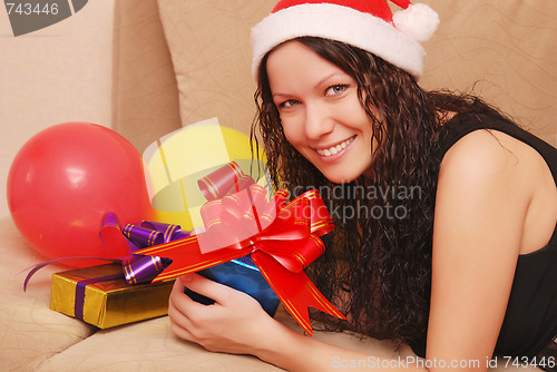 Image of woman with presents