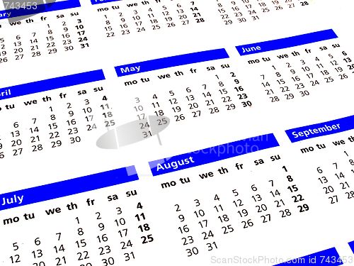 Image of calendary