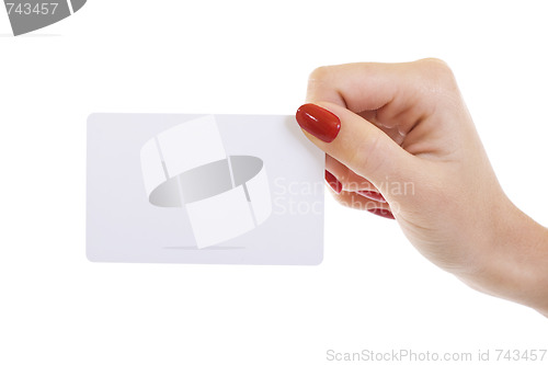Image of  empty business card 