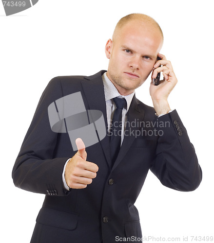 Image of  Corporate Man Being Positive 