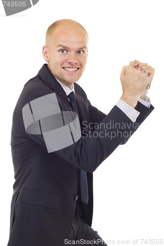 Image of winning businessman