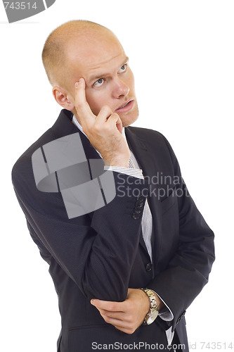 Image of Worried businessman