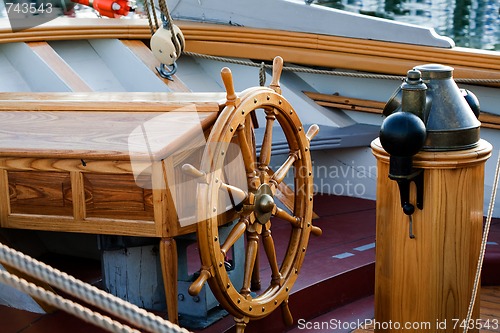 Image of Tall ships in port