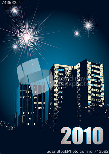 Image of new year 2010 fireworks