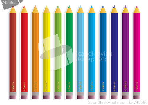 Image of rainbow pencil