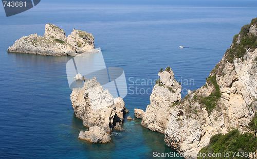 Image of Greece. Corfu, Paleokastrica coast 