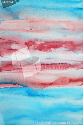 Image of Abstract watercolor background on paper texture 