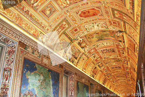 Image of Italy. Vatican Museums. Gallery of the Geographical Maps 