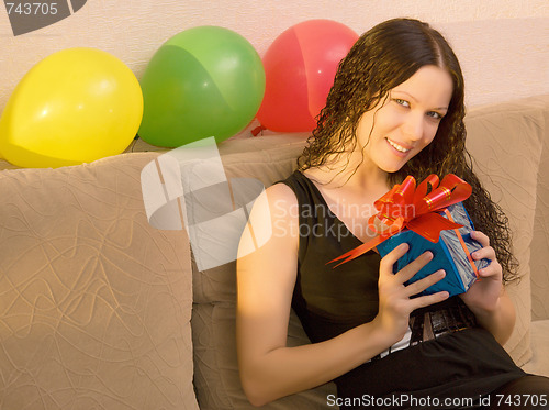 Image of woman with presents