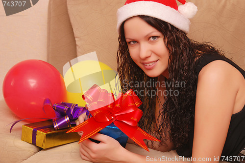 Image of woman with presents