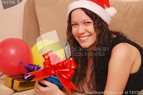 Image of woman with presents