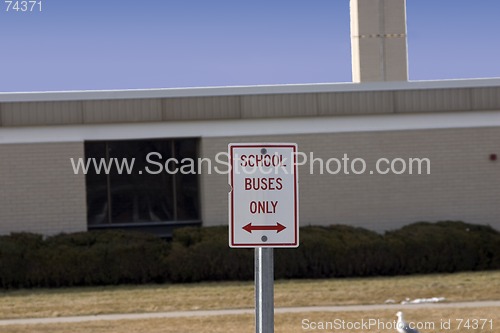 Image of School Buses Only Sign