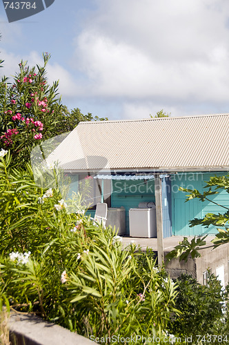 Image of typical caribbean style house