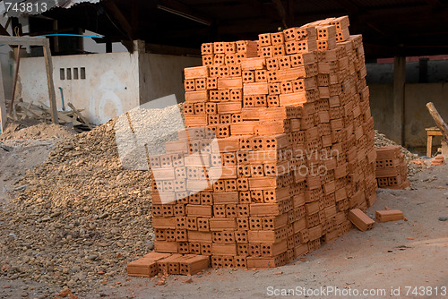 Image of Bricks in a backyard