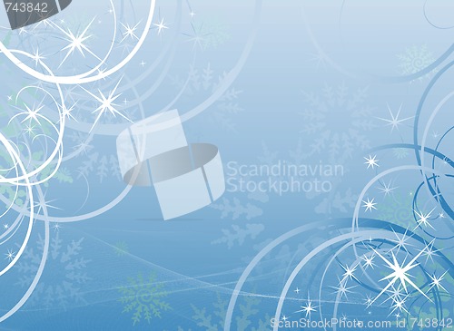 Image of  Winter blue background