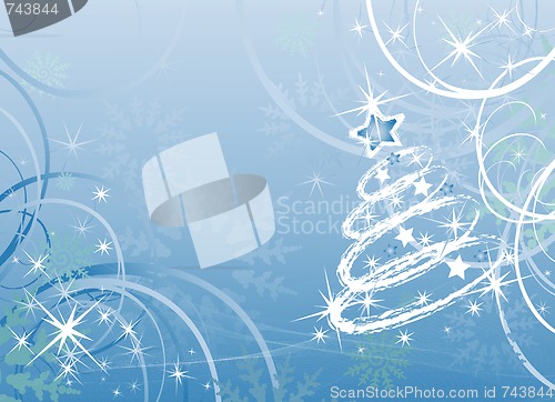 Image of Christmas vector tree