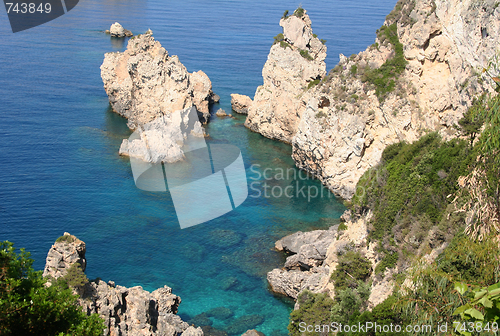 Image of Greece. Corfu, Paleokastrica, coast 