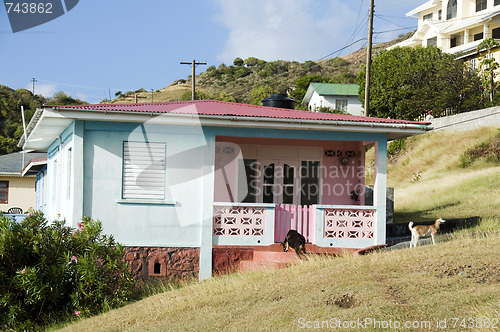 Image of typical caribbean style house