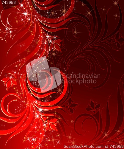 Image of Christmas red background