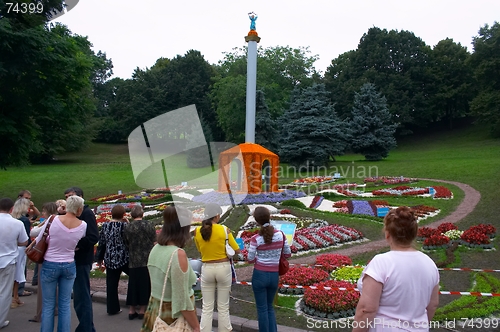 Image of Decorative artistic flower-bed