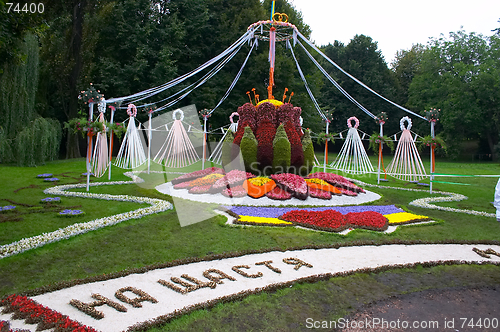 Image of Decorative artistic flower-bed