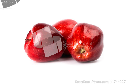 Image of three red apples