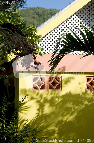 Image of typical caribbean architecture bequia st. vincent