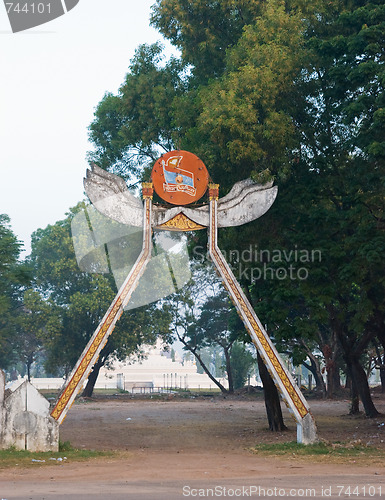 Image of Decaying portal in Vientiane, laos