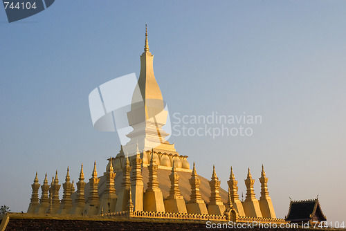 Image of The That Luang Stupa in Vientiane, Laos