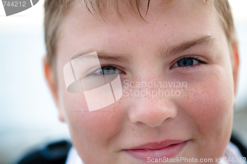 Image of Young boy smiling