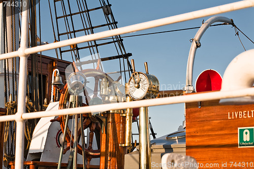 Image of Tall ships in port