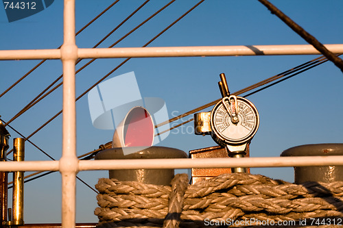 Image of Tall ships in port