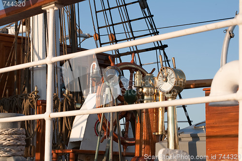 Image of Tall ships in port