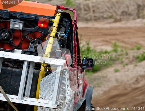 Image of Off road truck in trial competition