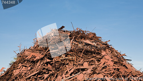 Image of Rusted scrap metal pile