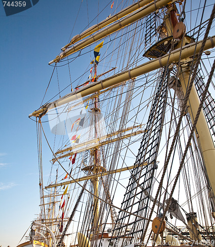 Image of Masts of tall ships